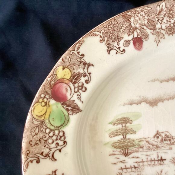 Vintage Fred Roberts Co. Thanksgiving Turkey Platter, Japan EUC - Picture 3 of 4